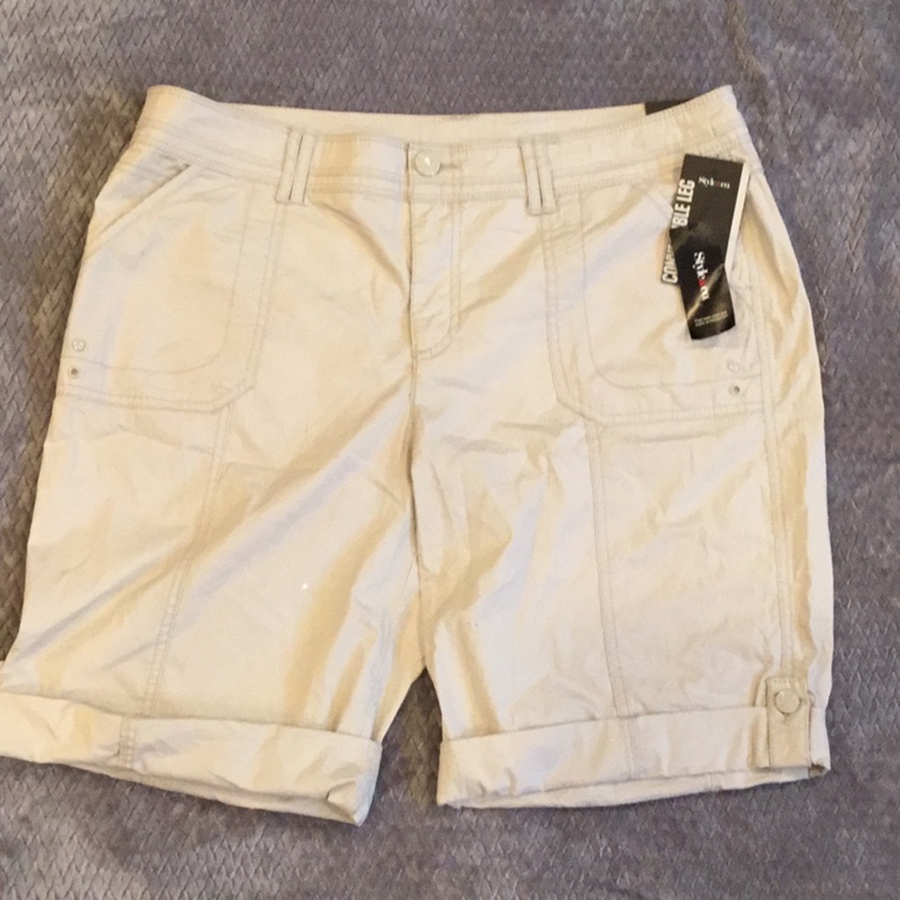 NWT Plus Size Style & Co Convertible Leg Shorts